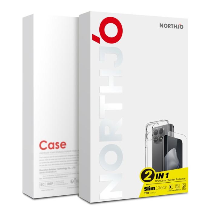 NORTHJO - NORTHJO Mobilskal till Oppo Find X9 Pro 5G Plast Transparent - Vit