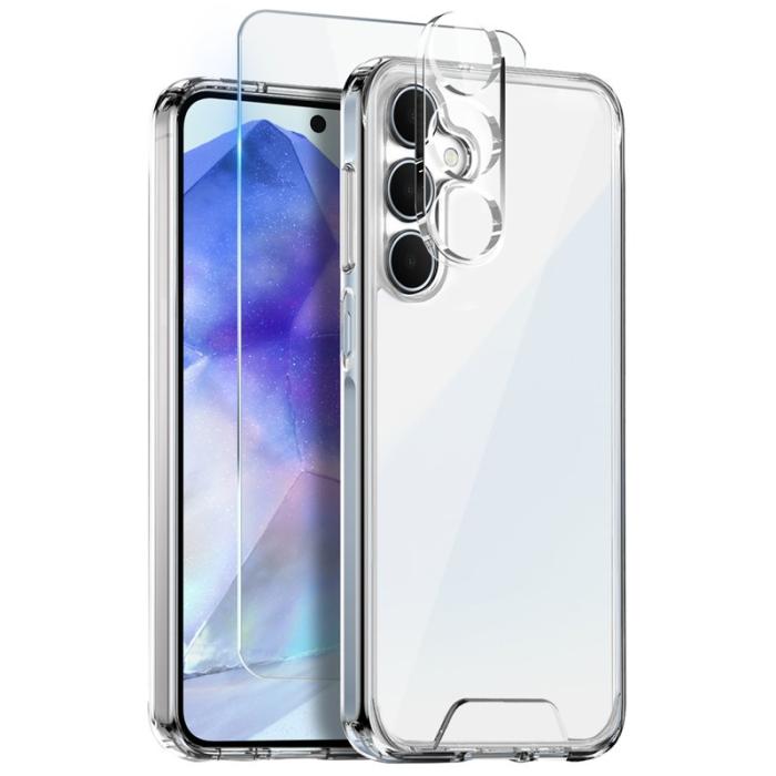 NORTHJO - NORTHJO Samsung Galaxy A55 5G Skal Transparent Plast - Ingen färg
