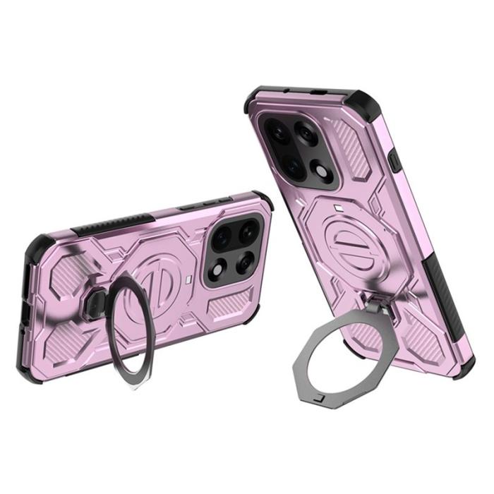 OEM - OnePlus 15 5G Mobilskal Plast Stötsäker Med Kickstand - Rosa