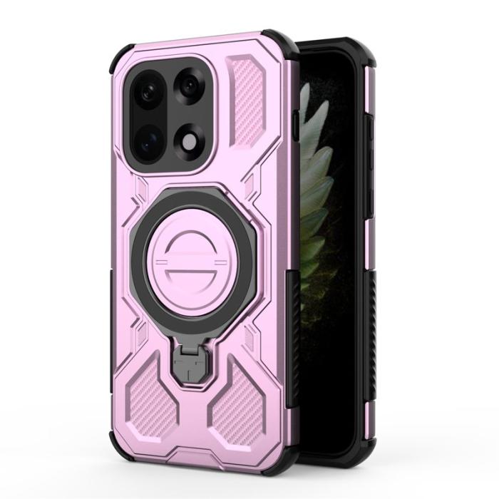 OEM - OnePlus 15 5G Mobilskal Plast Stötsäker Med Kickstand - Rosa