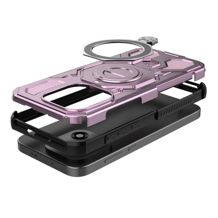 OEM - OnePlus 15 5G Mobilskal Plast Stötsäker Med Kickstand - Rosa