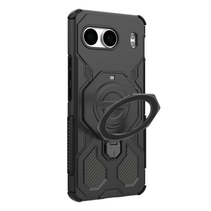 OEM - OnePlus Nord 4 Mobilskal Plast Shockproof Med Kickstand - Svart