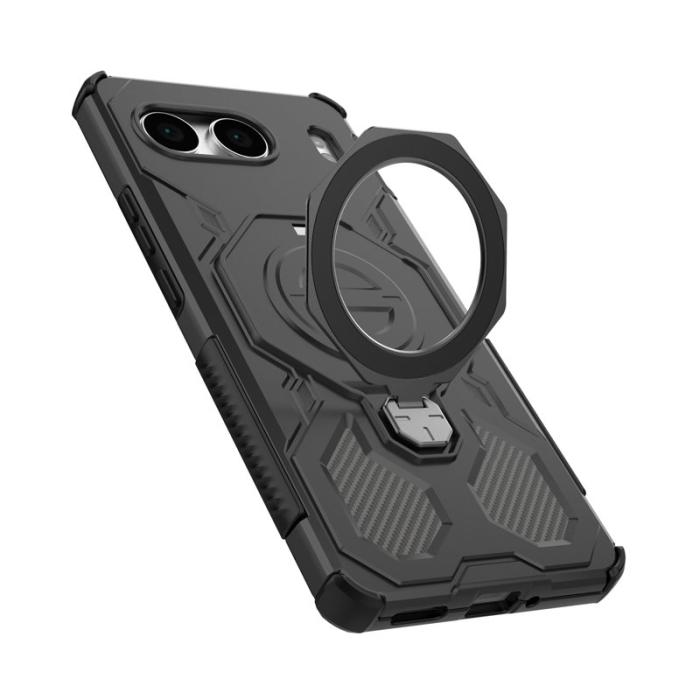 OEM - OnePlus Nord 4 Mobilskal Plast Shockproof Med Kickstand - Svart