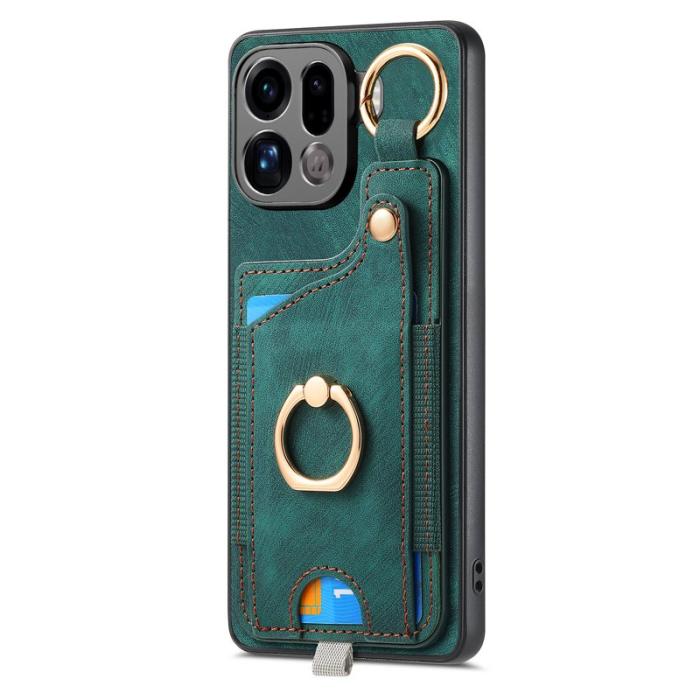 OEM - Oppo Find X9 Pro 5G Bakskal Äkta Läder - Grön