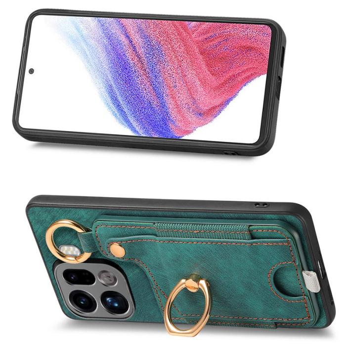 OEM - Oppo Find X9 Pro 5G Bakskal Äkta Läder - Grön