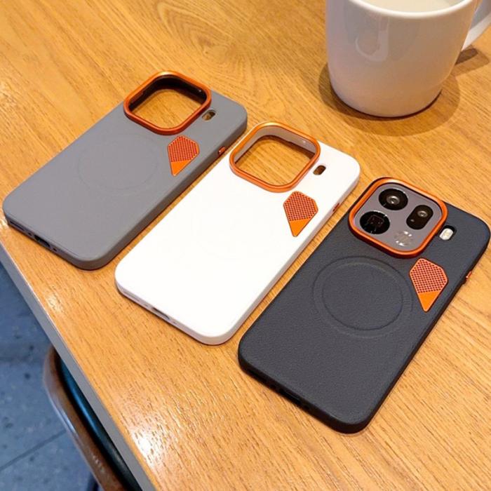 OEM - Oppo Find X9 Pro 5G Fodral Äkta Läder - Grå