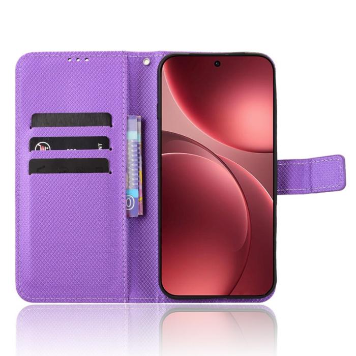 OEM - Oppo Find X9 Pro 5G Fodral Äkta Läder - Lila