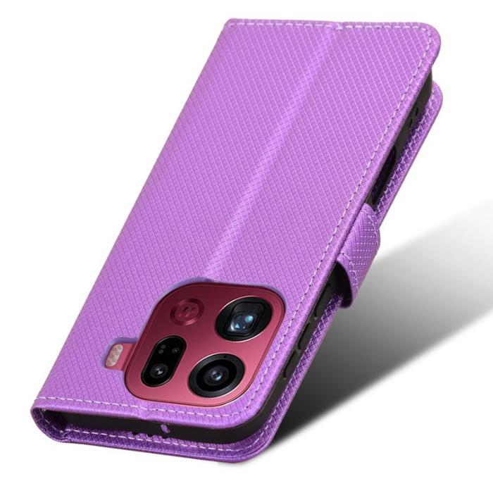 OEM - Oppo Find X9 Pro 5G Fodral Äkta Läder - Lila