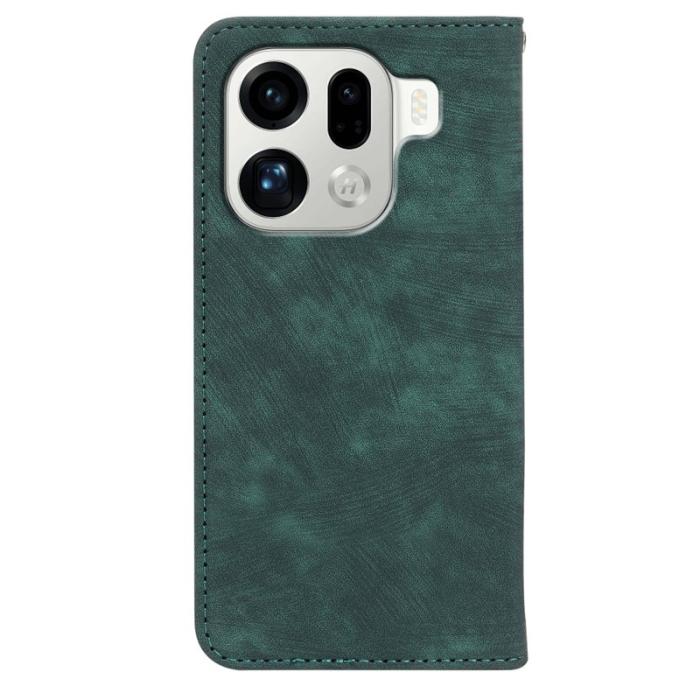 OEM - Oppo Find X9 Pro 5G Fodral Äkta Läder Magnetisk - Grön