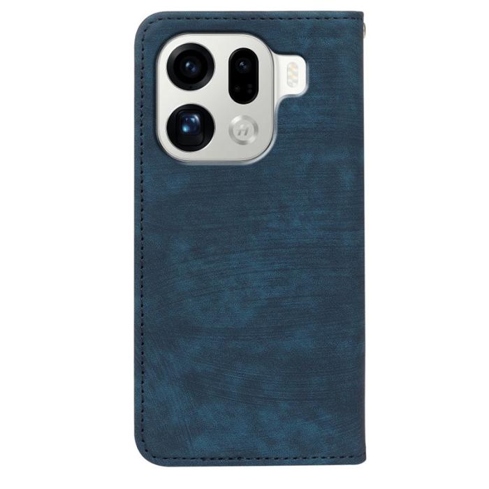 OEM - Oppo Find X9 Pro 5G Fodral Äkta Läder Magnetiskt - Blå