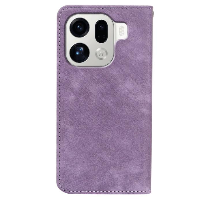 OEM - Oppo Find X9 Pro 5G Fodral Äkta Läder Magnetiskt - Lila