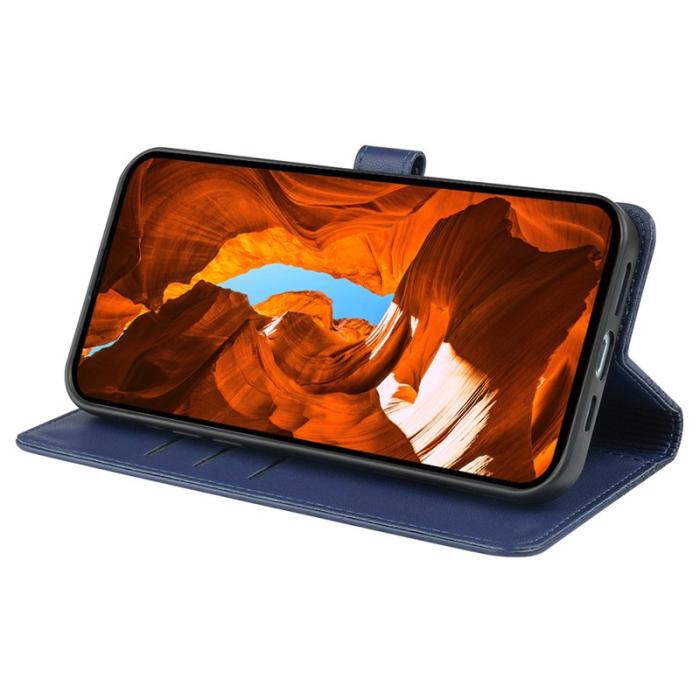 OEM - Oppo Find X9 Pro 5G Fodral Äkta Läder Magnetlås - Blå