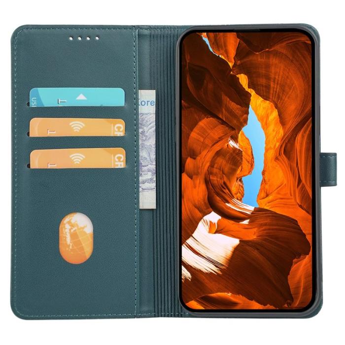 OEM - Oppo Find X9 Pro 5G Fodral Äkta Läder Magnetlås - Grön