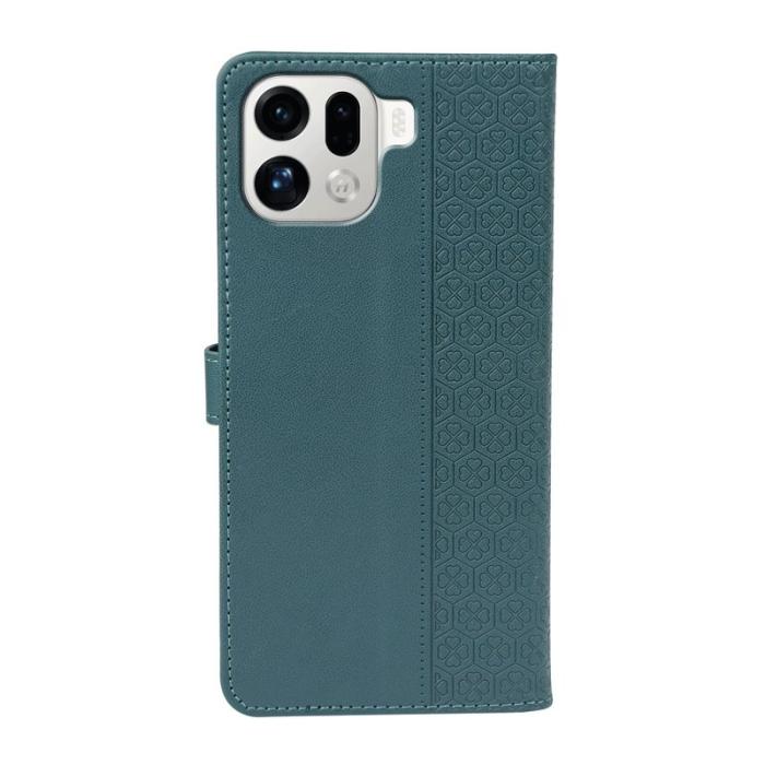 OEM - Oppo Find X9 Pro 5G Fodral Äkta Läder Magnetlås - Grön