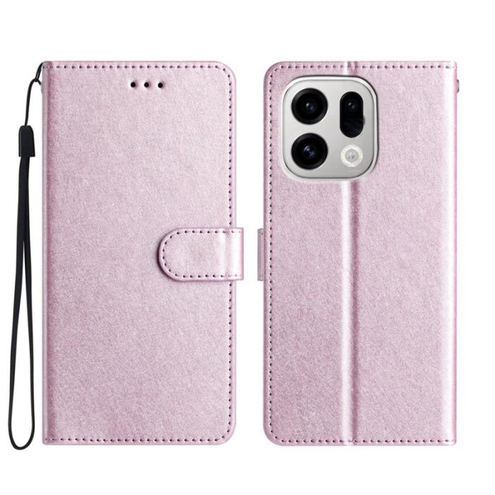 OEM - Oppo Find X9 Pro 5G Fodral Äkta Läder Magnetlås - Ljus Lila