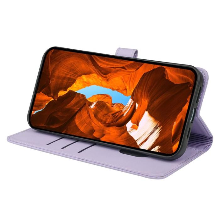 OEM - Oppo Find X9 Pro 5G Fodral Äkta Läder Magnetlås - Ljuslila