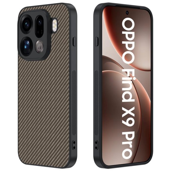 OEM - Oppo Find X9 Pro 5G Fodral Äkta Läder + PC Plast - Guld