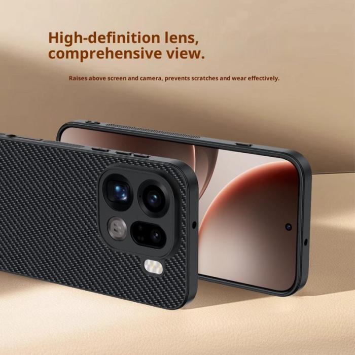 OEM - Oppo Find X9 Pro 5G Fodral Äkta Läder + PC Plast - Guld