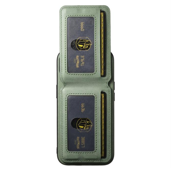 OEM - Oppo Find X9 Pro 5G Fodral Äkta Läder Plast RFID Skydd - Grön