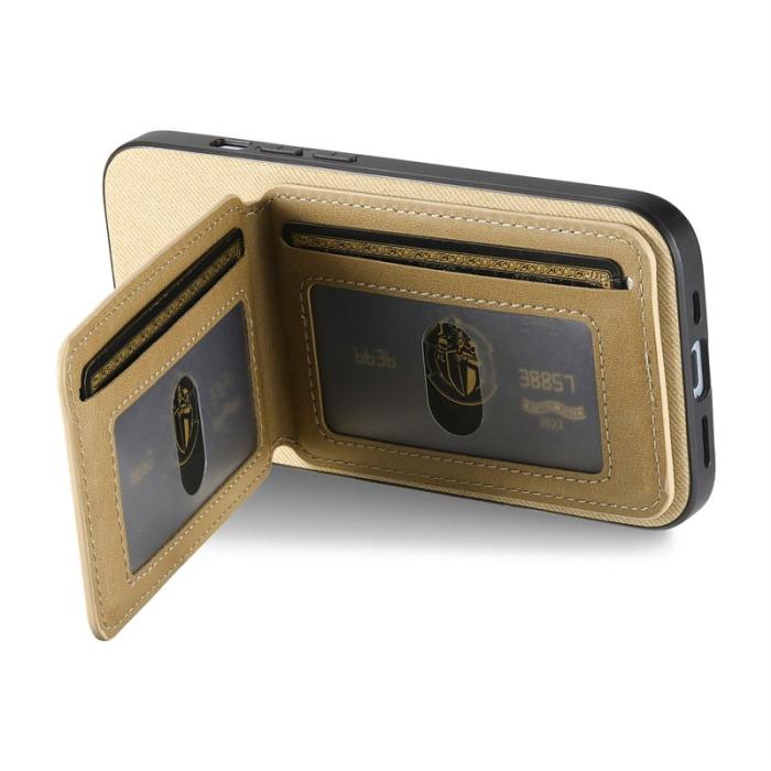 OEM - Oppo Find X9 Pro 5G Fodral Äkta Läder Plast RFID Skydd - Khaki