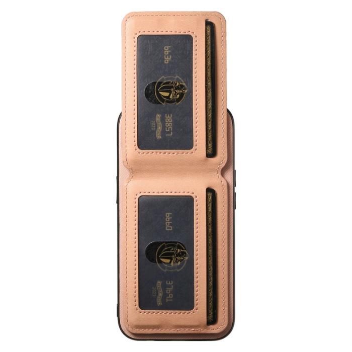 OEM - Oppo Find X9 Pro 5G Fodral Äkta Läder Plast RFID Skydd - Rosa