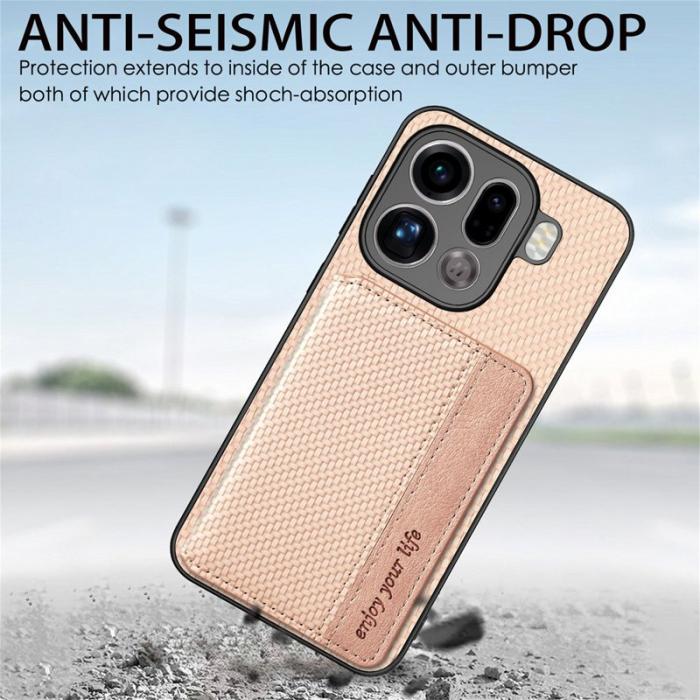 OEM - Oppo Find X9 Pro 5G Fodral Äkta Läder RFID Skydd - Svart