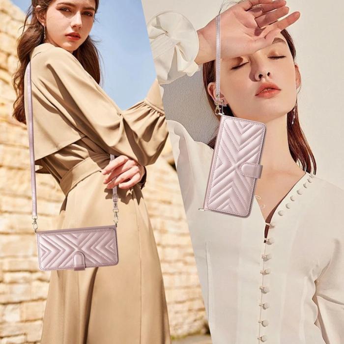 OEM - Oppo Find X9 Pro 5G Fodral Äkta Läder - Rosa