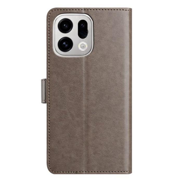 OEM - Oppo Find X9 Pro 5G Fodral Flip PU Läder - Grå