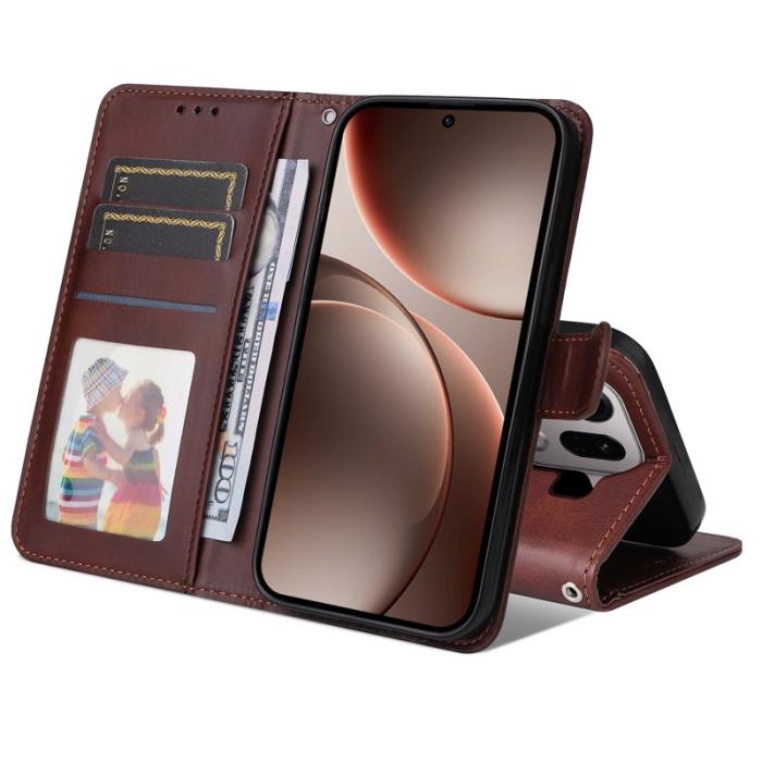 OEM - Oppo Find X9 Pro 5G Fodral Konstläder - Brun