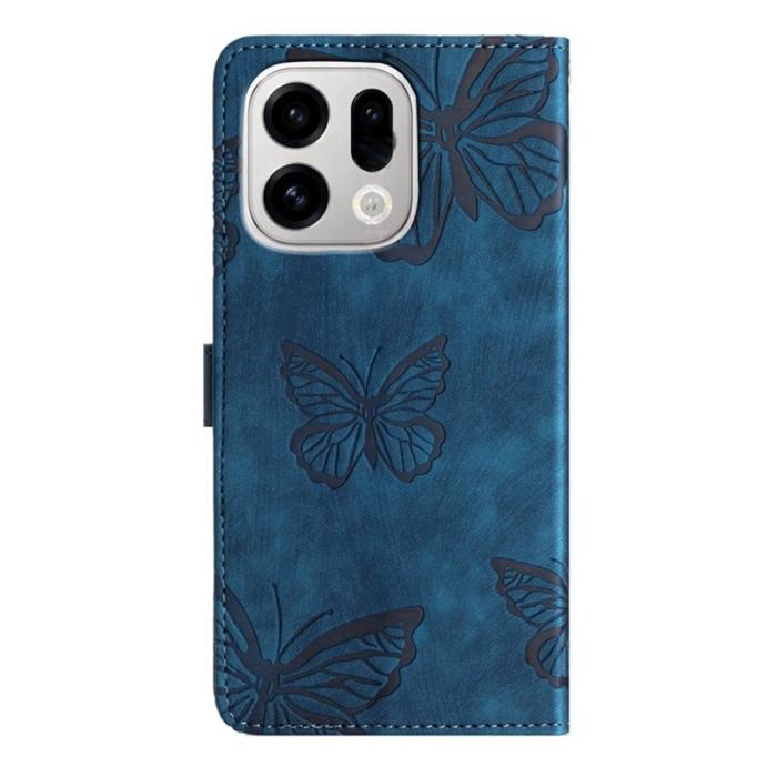 OEM - Oppo Find X9 Pro 5G Fodral Kortfack Läder - Blå