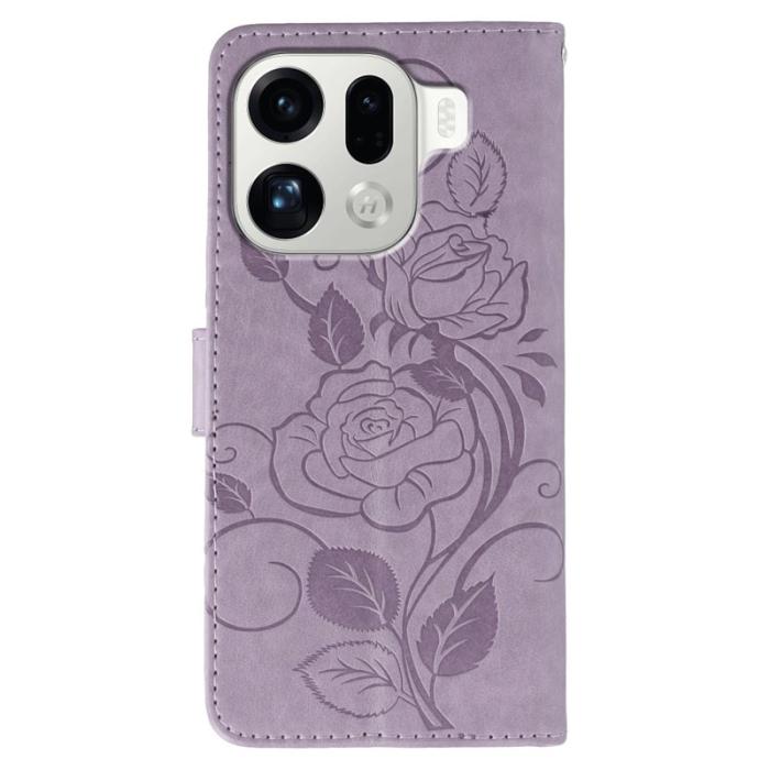 OEM - Oppo Find X9 Pro 5G Fodral Kortfack Läder - Lila