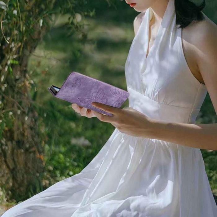 OEM - Oppo Find X9 Pro 5G Fodral Kortfack PU Läder - Lila