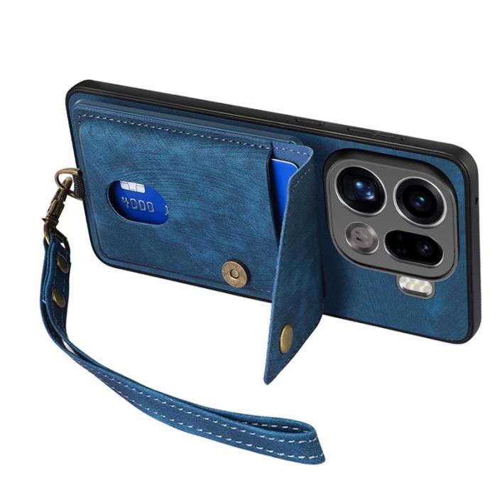 OEM - Oppo Find X9 Pro 5G Fodral Läder - Blå