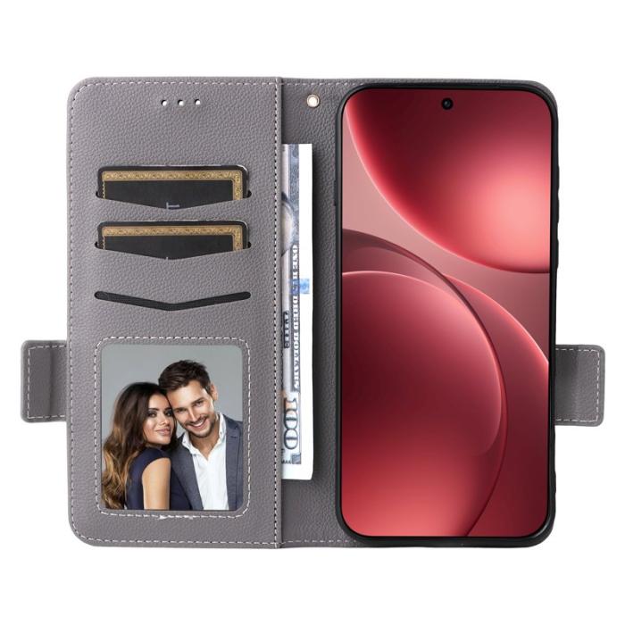 OEM - Oppo Find X9 Pro 5G Fodral Läder - Grå