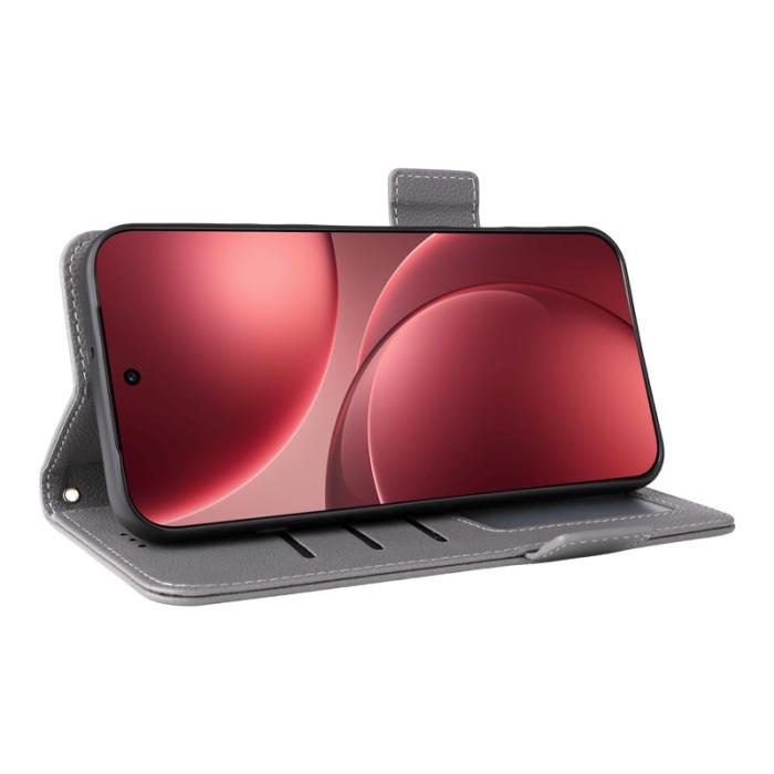 OEM - Oppo Find X9 Pro 5G Fodral Läder - Grå
