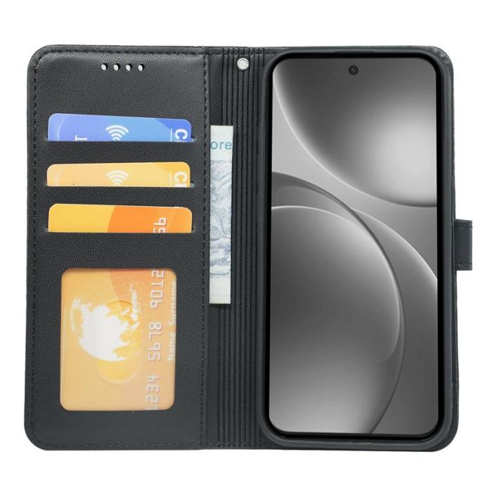 OEM - Oppo Find X9 Pro 5G Fodral Läder Magnetisk Stängning - Svart