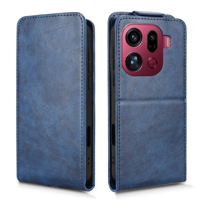 OEM - Oppo Find X9 Pro 5G Fodral Läder - Mörkblå