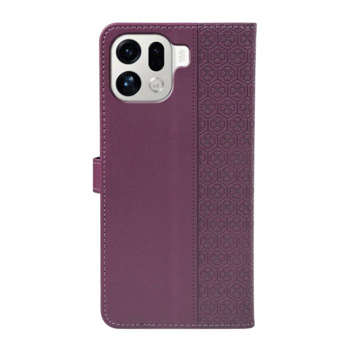 OEM - Oppo Find X9 Pro 5G Fodral Läder - Mörklila