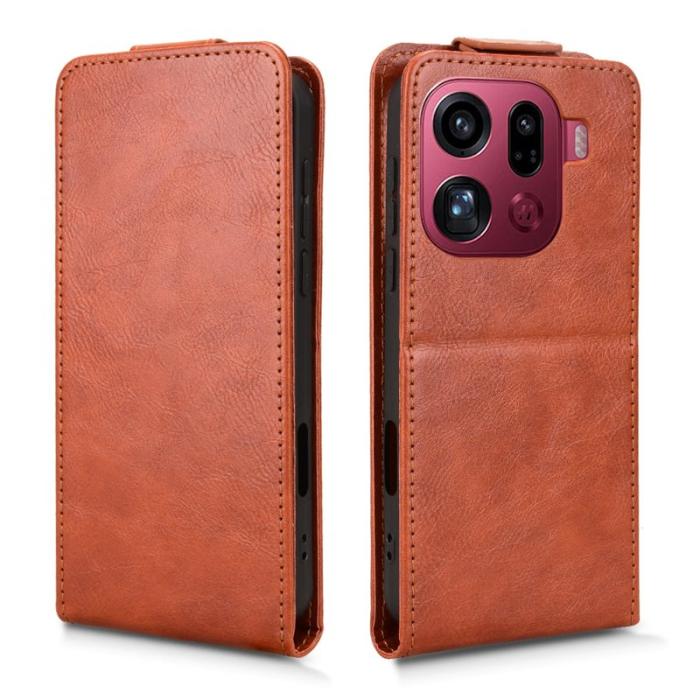 OEM - Oppo Find X9 Pro 5G Fodral Läder - Orange