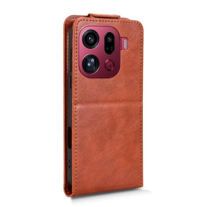 OEM - Oppo Find X9 Pro 5G Fodral Läder - Orange