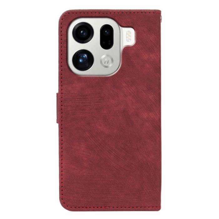 OEM - Oppo Find X9 Pro 5G Fodral Läder - Röd