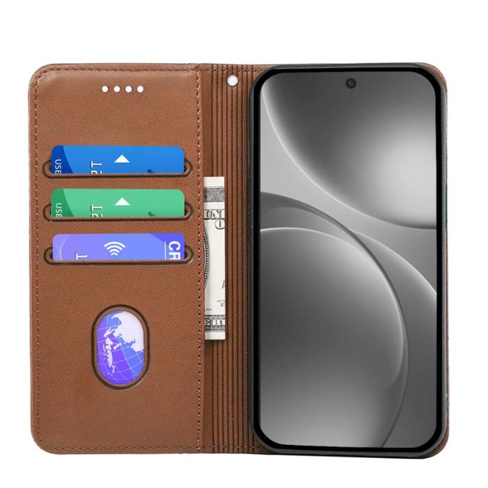 OEM - Oppo Find X9 Pro 5G Fodral Magnetisk Stängning PU Läder - Brun