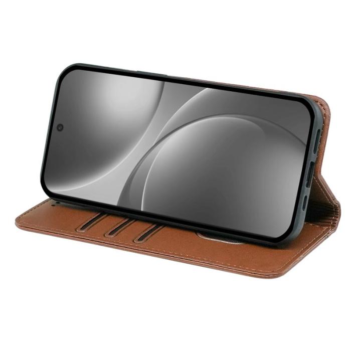 OEM - Oppo Find X9 Pro 5G Fodral Magnetisk Stängning PU Läder - Brun