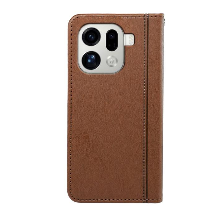 OEM - Oppo Find X9 Pro 5G Fodral Magnetisk Stängning PU Läder - Brun