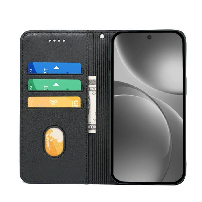 OEM - Oppo Find X9 Pro 5G Fodral Magnetisk Stängning PU Läder - Svart