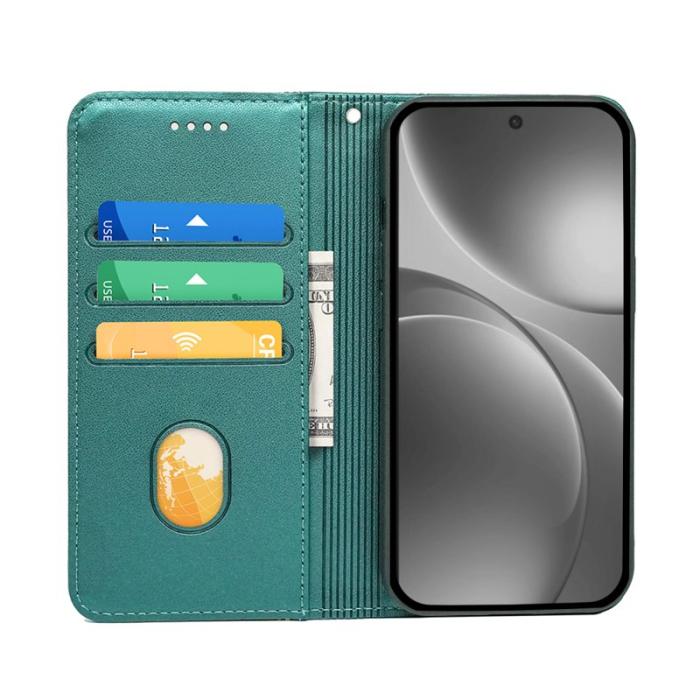 OEM - Oppo Find X9 Pro 5G Fodral Magnetstängning PU Läder - Grön