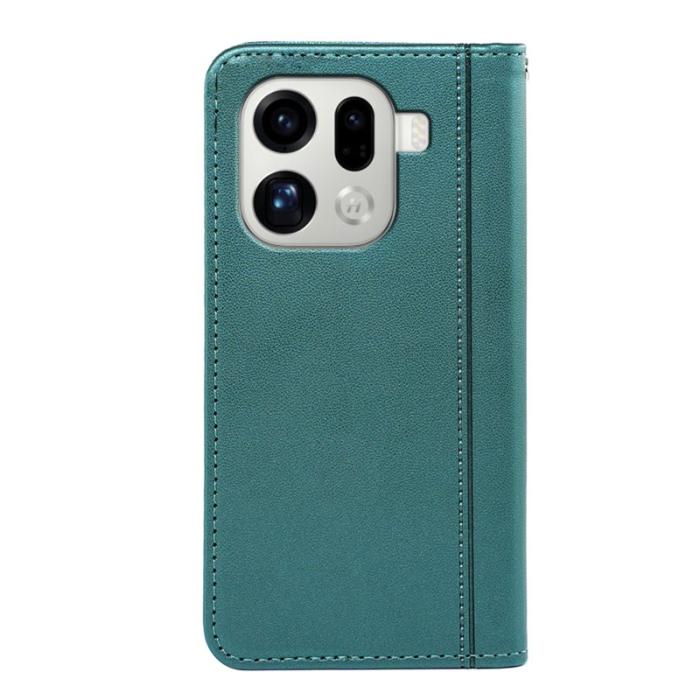 OEM - Oppo Find X9 Pro 5G Fodral Magnetstängning PU Läder - Grön