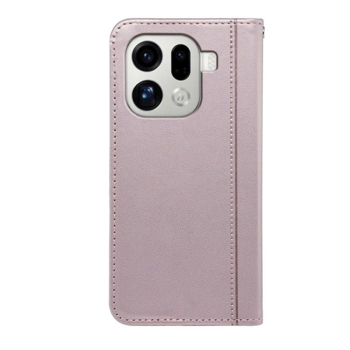 OEM - Oppo Find X9 Pro 5G Fodral Magnetstängning PU Läder - Roséguld