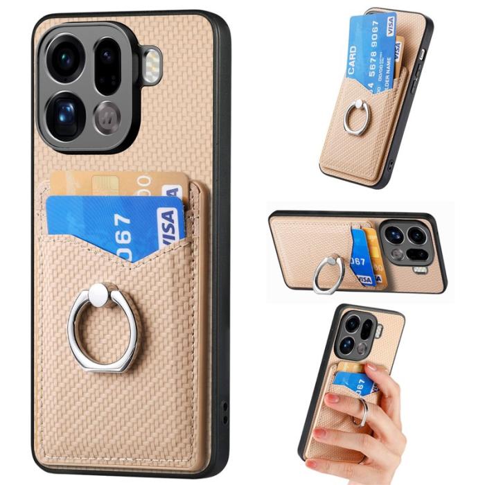 OEM - Oppo Find X9 Pro 5G Fodral PU Läder - Aprikos