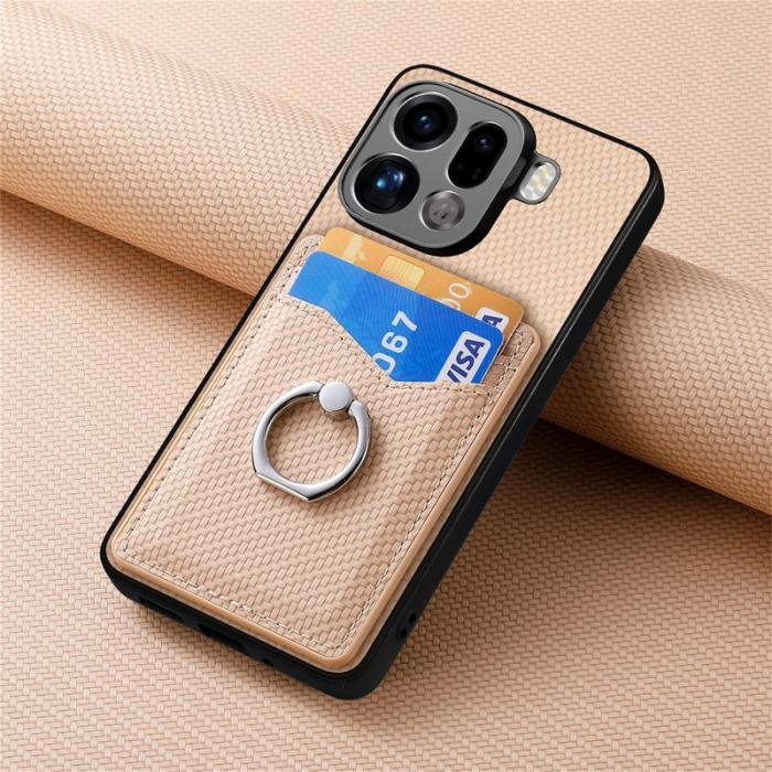 OEM - Oppo Find X9 Pro 5G Fodral PU Läder - Aprikos